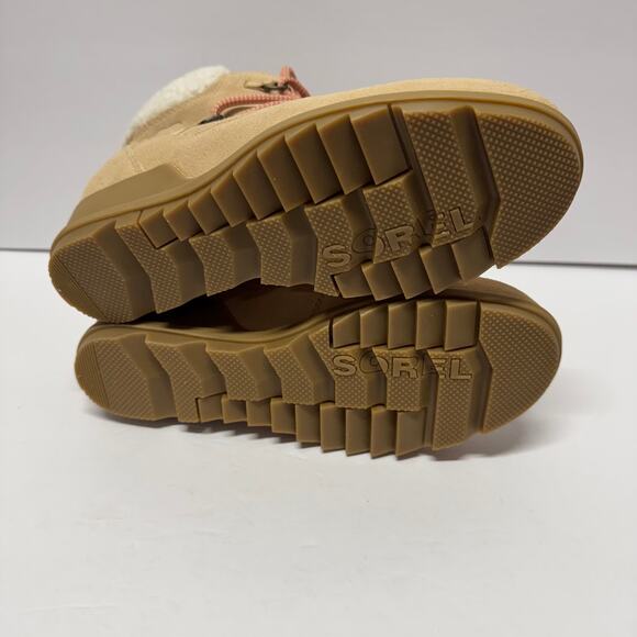 Sorel Womens Evie Cozy Ankle Lace Wedge Bootie Ceramic Paradox Waterproof Size 9 - Picture 6 of 8